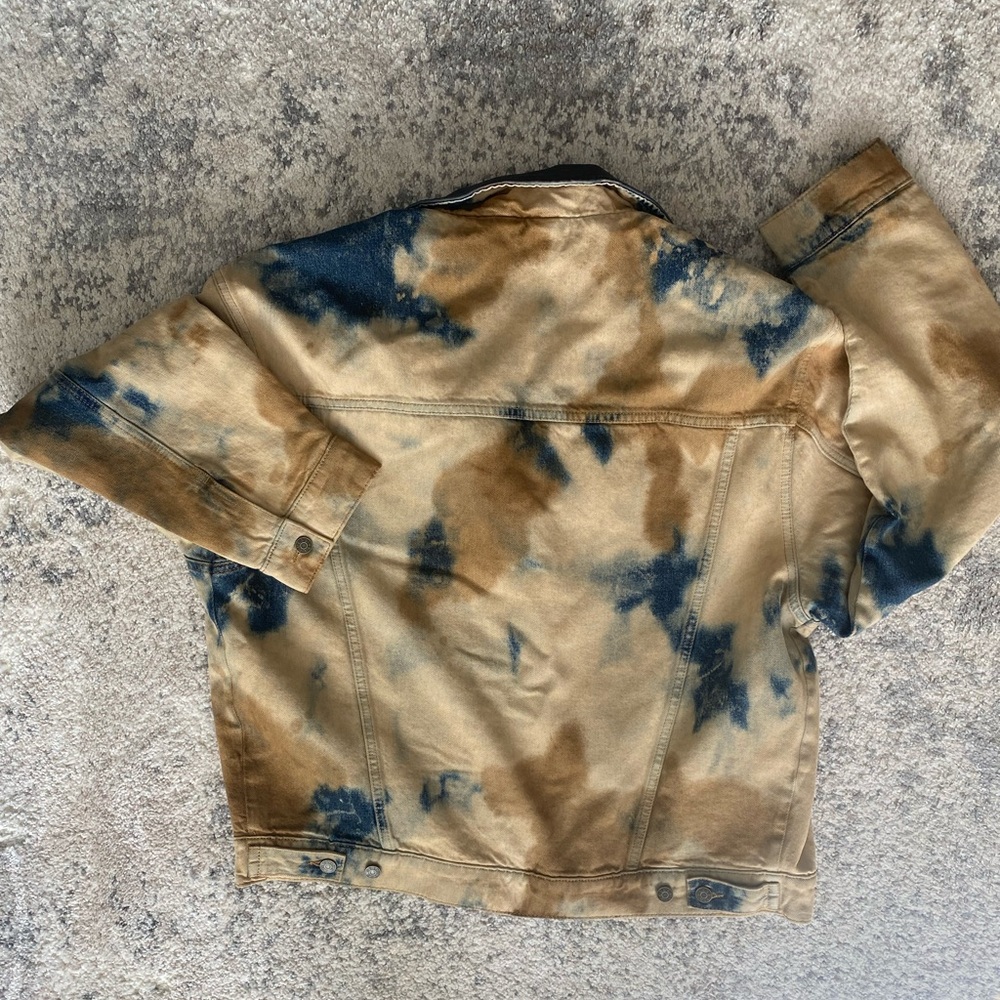 Guess USA - Bleached Denim Trucker Jacket Acid Savas Wash - Picture 8 of 9